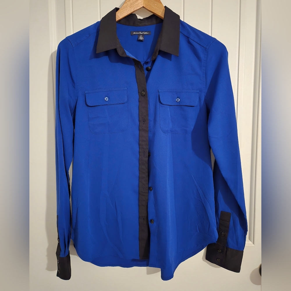 American Eagle Blue Dress Shirt